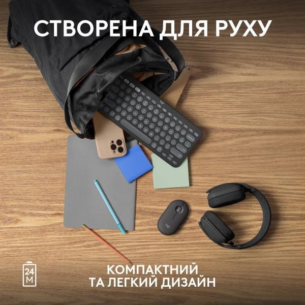 Мышь Logitech Pebble Mouse 2 M350s Tonal Graphite (910-007015)  Фото №5