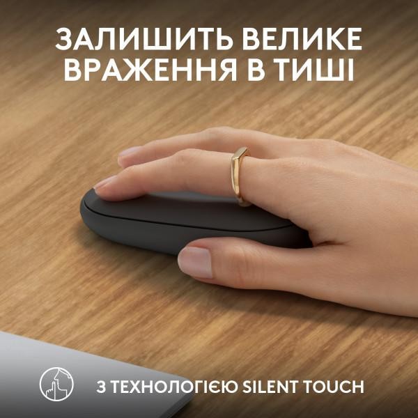 Мышь Logitech Pebble Mouse 2 M350s Tonal Graphite (910-007015)  Фото №4