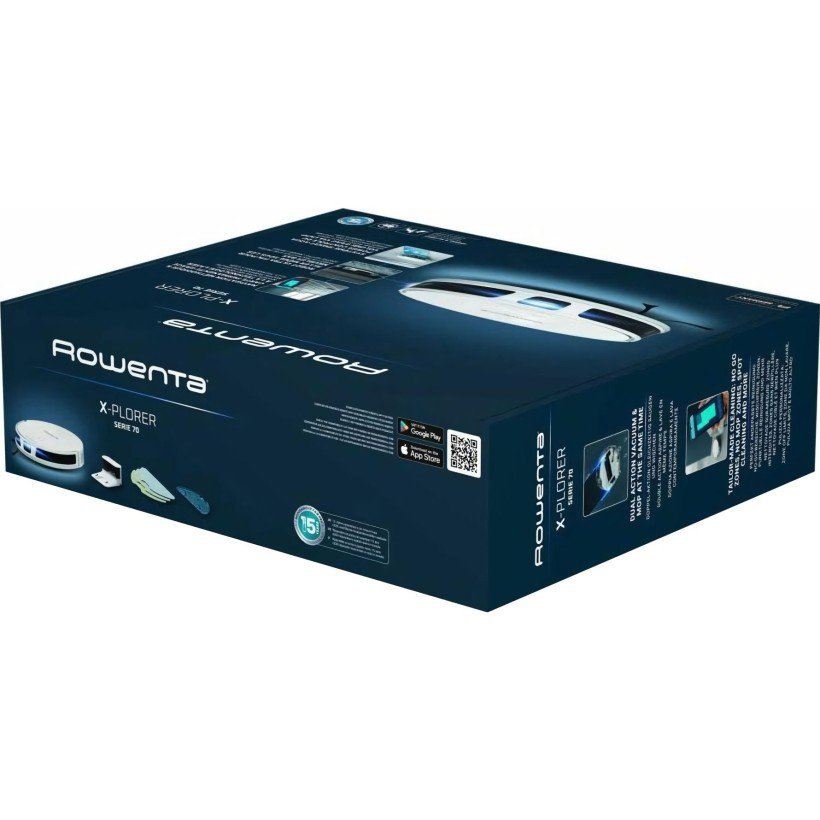 Робот-пилосос з вологим прибиранням Rowenta X-Plorer Serie 70 Total Care RR8477WH  Фото №0
