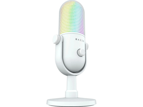 Мікрофон для ПК/ для стрімінгу, подкастів Razer Seiren V3 Chroma White (RZ19-05060200-R3M1)  Фото №1