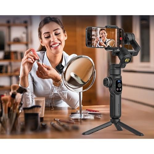 Монопод-стабилизатор AOCHUAN Professional Gimbal Stabilizer for Smartphone SMART S2 Black (AOCHUAN-SMARTS2-B)  Фото №4