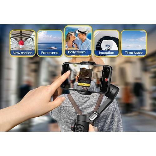 Трехосный стабилизатор AOCHUAN Professional Gimbal Stabilizer for Smartphone SMART XE Black (AOCHUAN-SMARTXE-B)  Фото №9