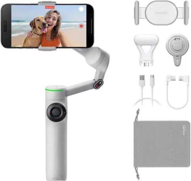 Монопод-стабілізатор Insta360 Flow 2 Pro Creator Bundle Stone Gray