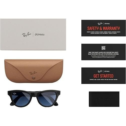 Смарт-окуляри Ray-Ban Meta Skyler Standard - Shiny Black/Transitions Cerulean Blue (RW4010 601/MF 52-20)  Фото №5