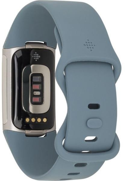 Фітнес-браслет Fitbit Charge 5 Steel Blue/Platinum Stainless Steel (FB421SRBU)  Фото №2