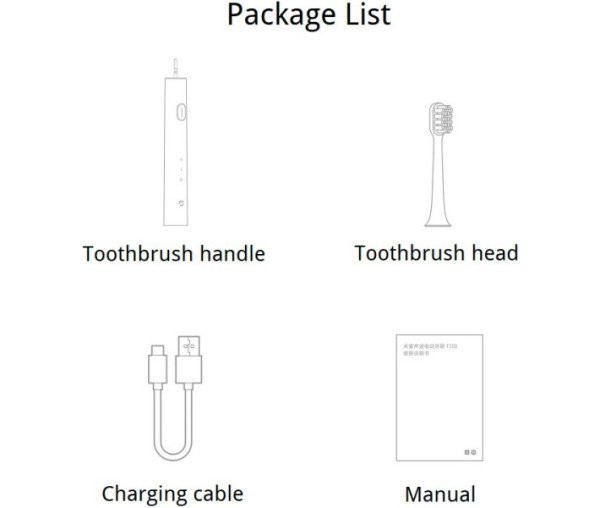 Електрична зубна щітка MiJia Sonic Electric Toothbrush T200 Blue  Фото №10