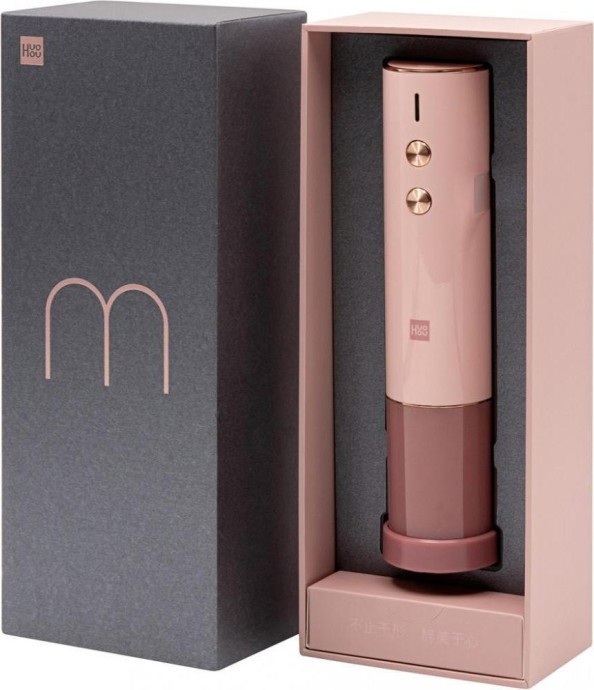 Коркотяг Xiaomi Штопор HuoHuo Secret Wine Corkscrew-Pink HXS-P (HU0121)  Фото №5