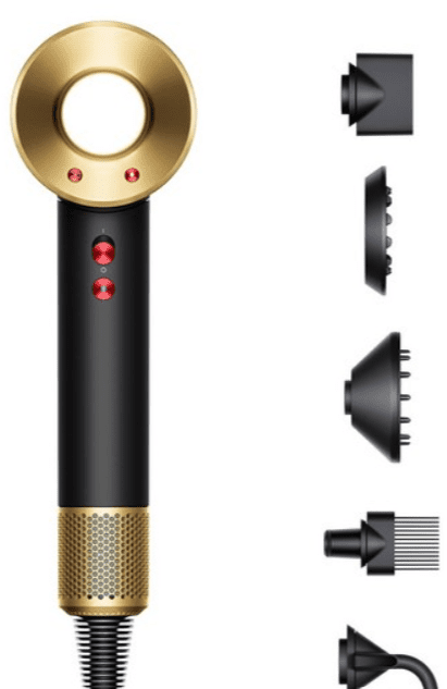 Фен Dyson HD07 Supersonic Onyx Black/Gold (534017-01)  Фото №4