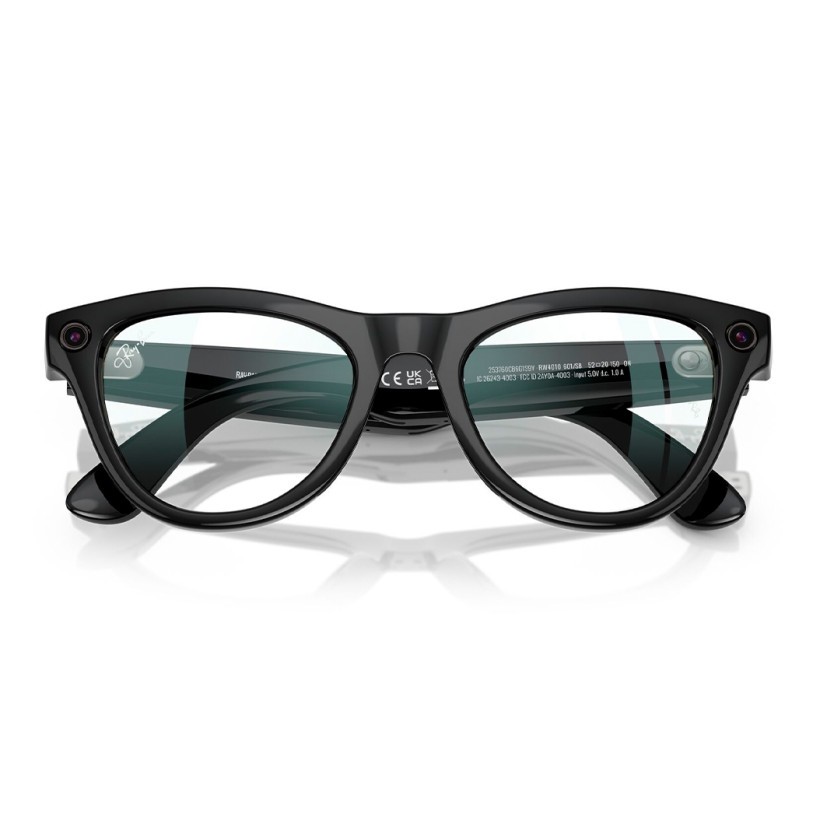 Смарт-окуляри Ray-Ban Meta Skyler Standard - Shiny Black / Clear (RW4010 601/SB 52-20)  Фото №0