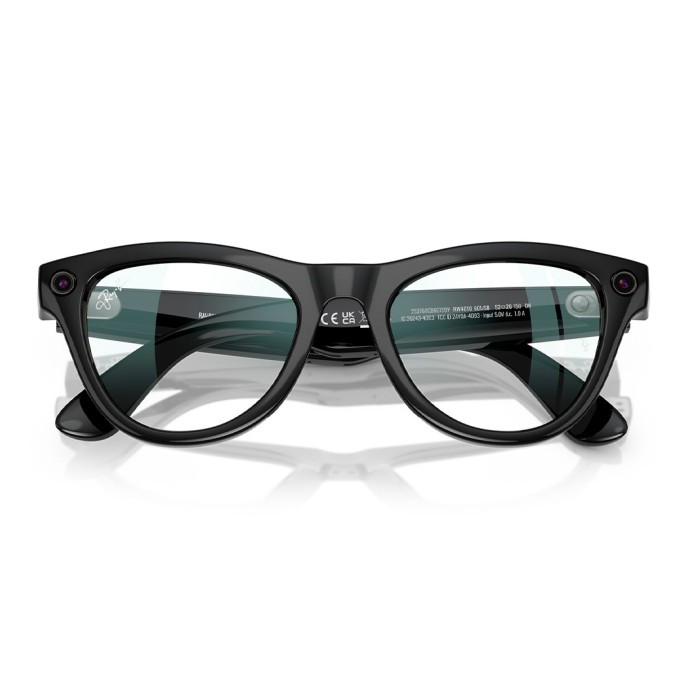 Смарт-окуляри Ray-Ban Meta Skyler Standard - Shiny Black / Clear (RW4010 601/SB 52-20)  Фото №0