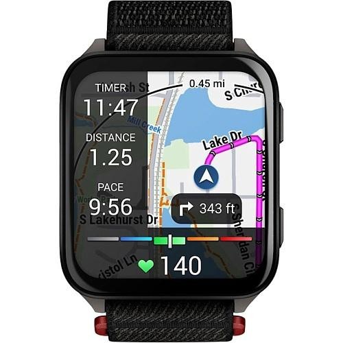 Смарт-часы Garmin Venu X1 Black with Slate Titanium Caseback and Black ComfortFit Nylon Band (010-02980-00/02)