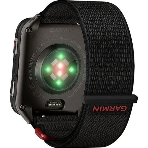 Смарт-часы Garmin Venu X1 Black with Slate Titanium Caseback and Black ComfortFit Nylon Band (010-02980-00/02)  Фото №2