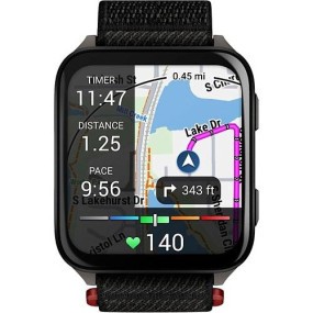 Смарт-часы Garmin Venu X1 Black with Slate Titanium Caseback and Black ComfortFit Nylon Band (010-02980-00/02)