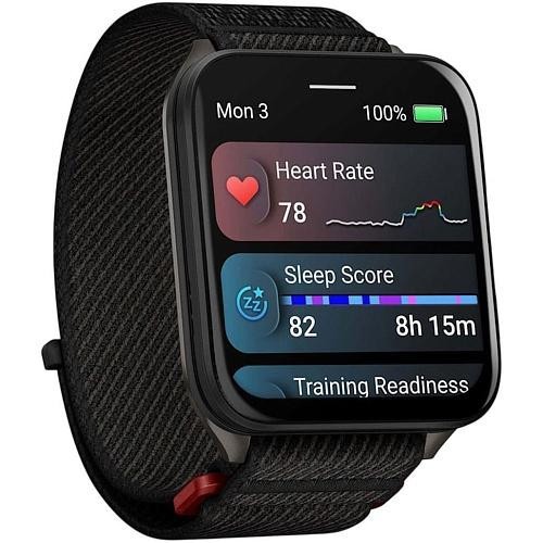 Смарт-часы Garmin Venu X1 Black with Slate Titanium Caseback and Black ComfortFit Nylon Band (010-02980-00/02)  Фото №1