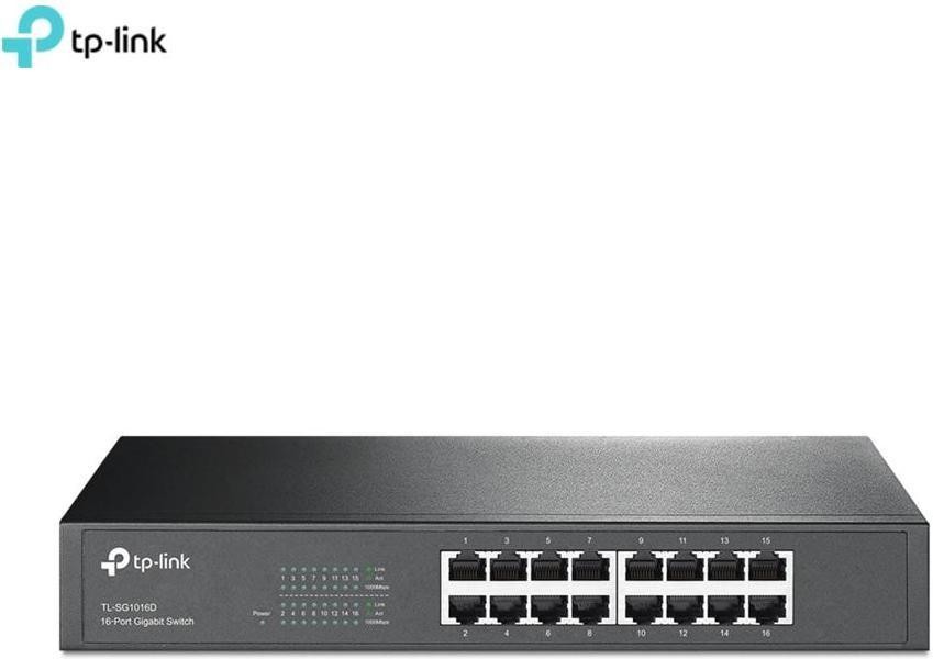 Коммутатор неуправляемый TP-Link TL-SG1016D (UA)  Фото №1