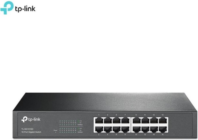 Коммутатор неуправляемый TP-Link TL-SG1016D (UA)  Фото №1