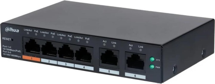 Комутатор керований рівня 2 Dahua Technology DH-CS4006-4GT-60