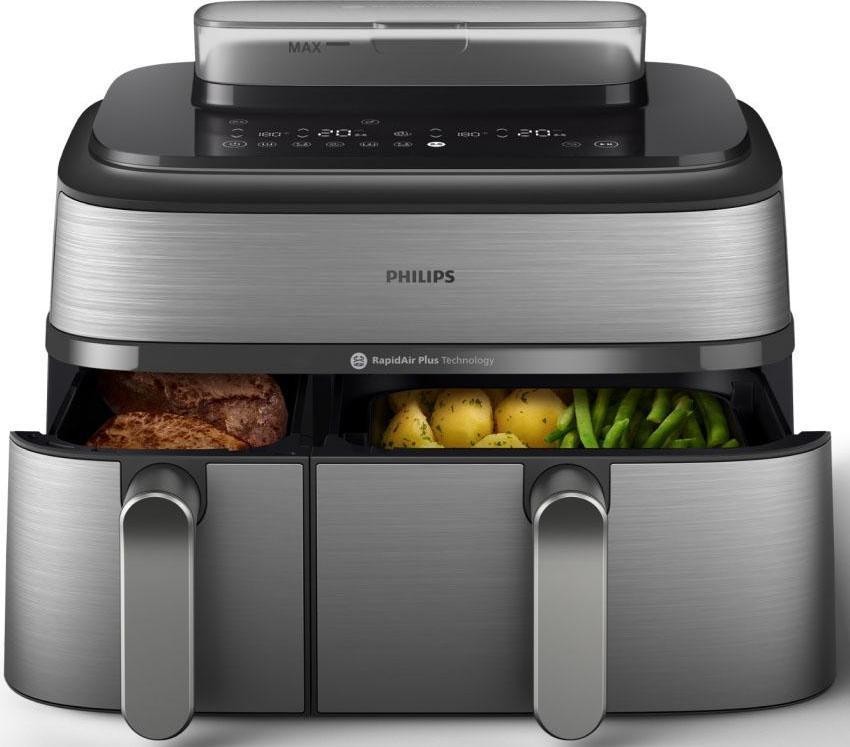 Мультипечь Philips Dual Basket Airfryer 5000 Series NA555/00 (UA)  Фото №0