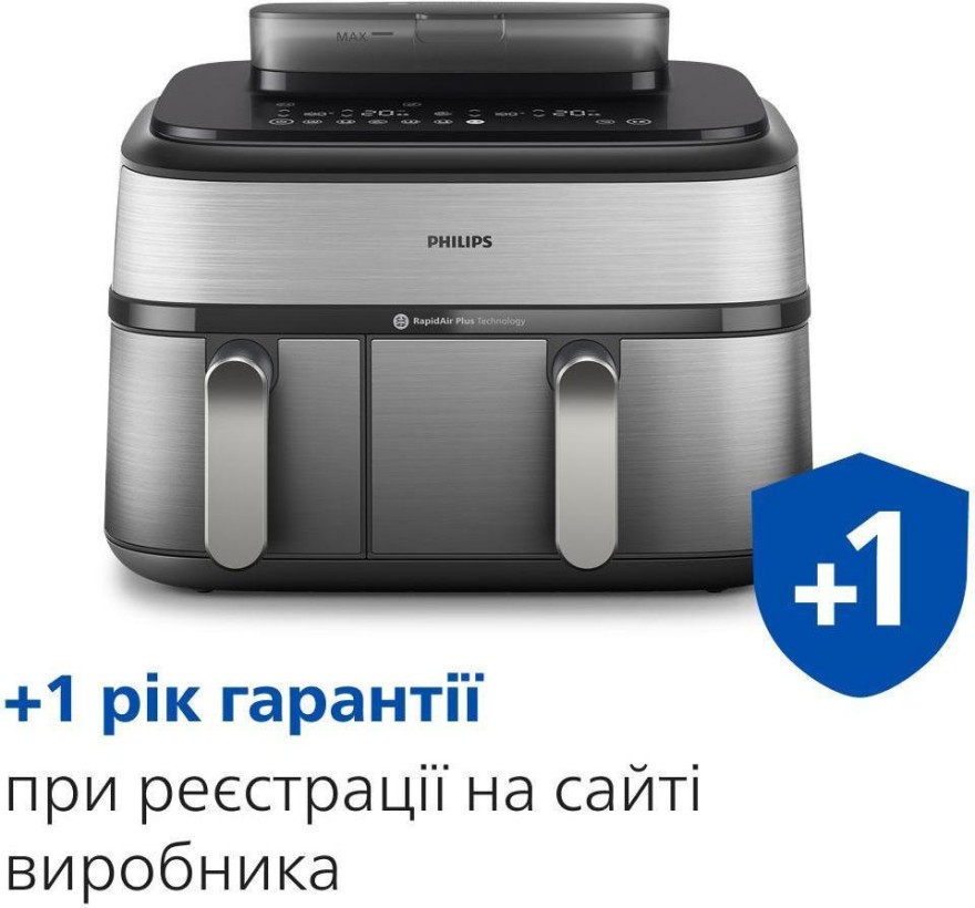 Мультипечь Philips Dual Basket Airfryer 5000 Series NA555/00 (UA)  Фото №1