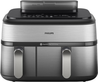 Мультипечь Philips Dual Basket Airfryer 5000 Series NA555/00 (UA)