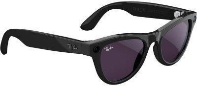Смарт-окуляри Ray-Ban Meta Skyler Shiny Black/Amethyst Transitions (RW4010 601/CH 52-20)  Фото №4