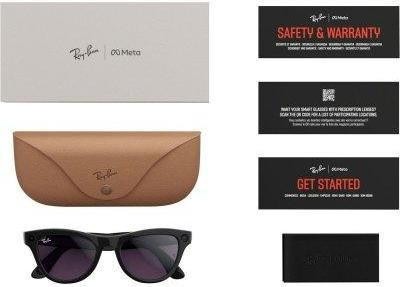 Смарт-окуляри Ray-Ban Meta Skyler Shiny Black/Amethyst Transitions (RW4010 601/CH 52-20)  Фото №5