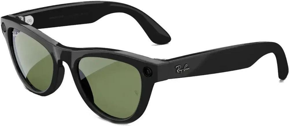 Смарт-окуляри Ray-Ban Meta Skyler Standard - Shiny Black / G-15 Green (RW4010 601/71 52-20)