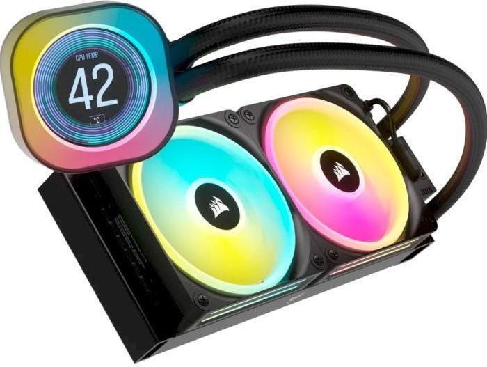 Водяне охолодження Corsair iCUE LINK H100i LCD (CW-9061007-WW)  Фото №0