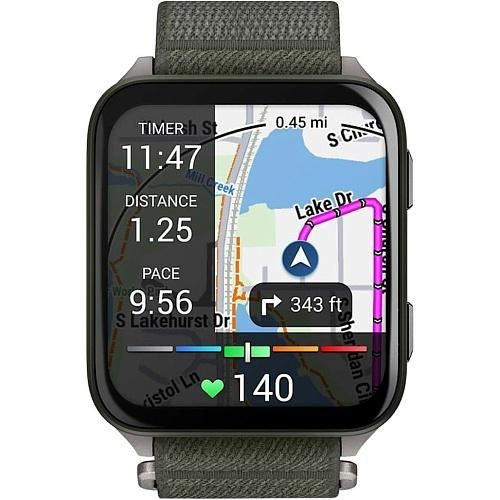 Смарт-часы Garmin Venu X1 Moss with Titanium Caseback and Moss ComfortFit Nylon Band (010-02980-01/03)