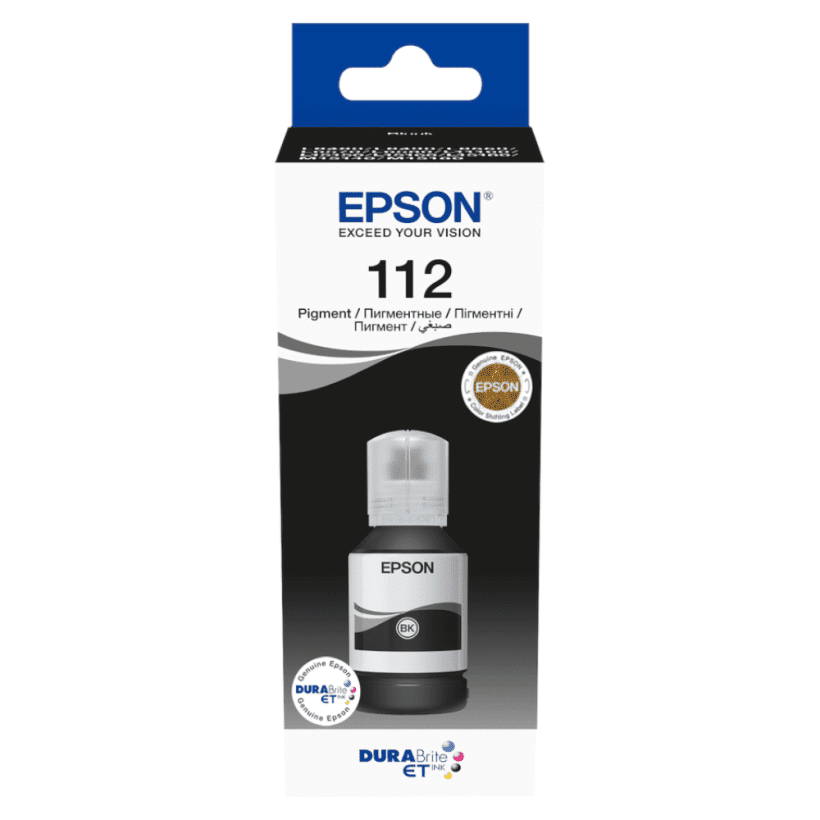 Пигментные чернила Epson 112 EcoTank Black (C13T06C14A)  Фото №0