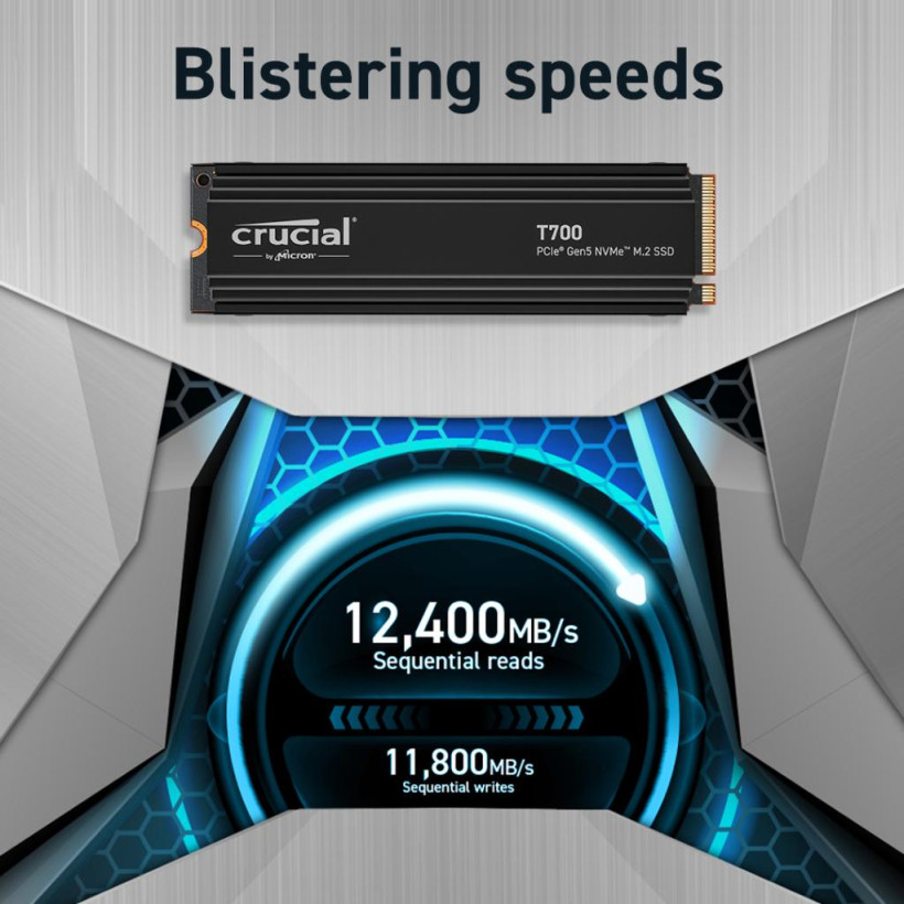 SSD накопитель Crucial T700 1 TB with heatsink (CT1000T700SSD5)  Фото №1
