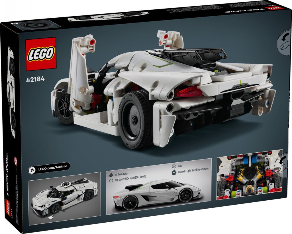 Авто-конструктор LEGO Technic Koenigsegg Jesko Absolut White Гіперкар (42184)  Фото №0