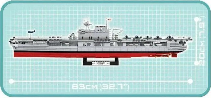 3d конструктор Cobi Авіаносець «Ентерпрайз» (COBI-4815)  Фото №6