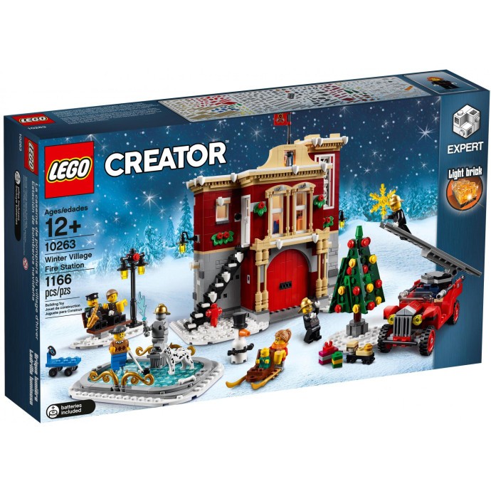 Блочный конструктор LEGO Creator Новогодняя пожарная станция (10263)  Фото №0