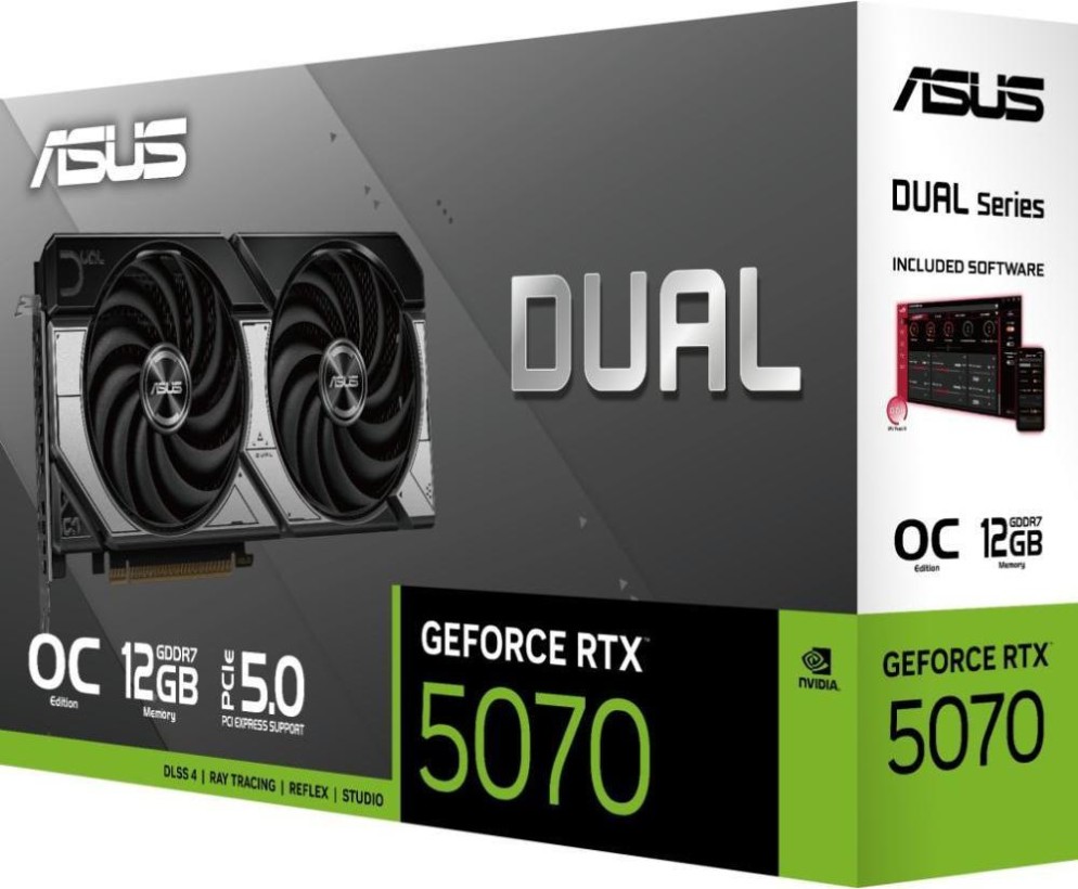 Відеокарта ASUS DUAL-RTX5070-O12G (90YV0M17-M0NA00)  Фото №7