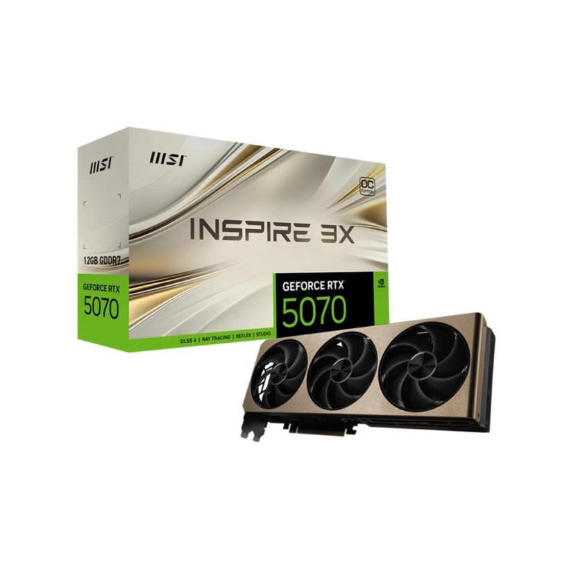 Видеокарта MSI GeForce RTX 5070 12G INSPIRE 3X OC (912-V532-006)  Фото №4