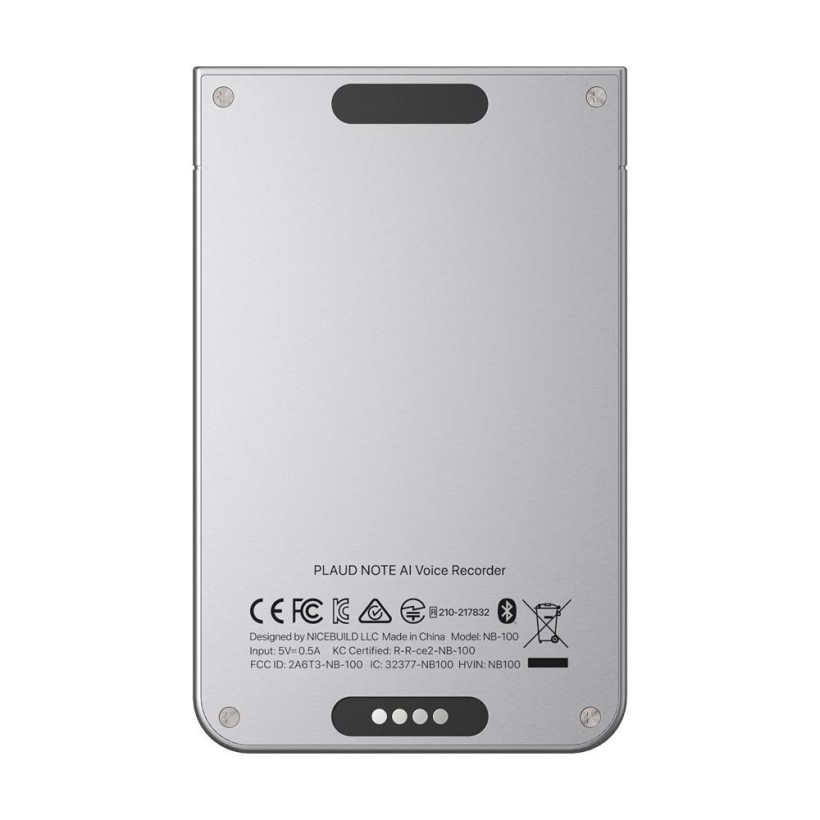 Цифровий диктофон Plaud Note ChatGPT Empowered AI Voice Recorder Silver (NB-100-SI) (Open Box)  Фото №5