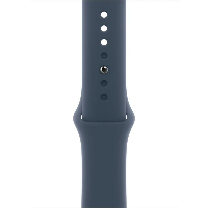 Смарт-часы Apple Watch Series 9 GPS 45mm Midnight with Storm Blue Sport Band M/L (MR9Q3+MT3R3)  Фото №1