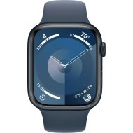 Смарт-часы Apple Watch Series 9 GPS 45mm Midnight with Storm Blue Sport Band M/L (MR9Q3+MT3R3) 