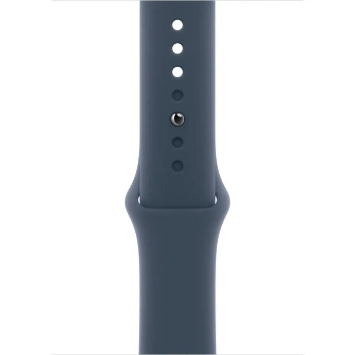 Смарт-часы Apple Watch Series 9 GPS 45mm Midnight with Storm Blue Sport Band M/L (MR9Q3+MT3R3)  Фото №1