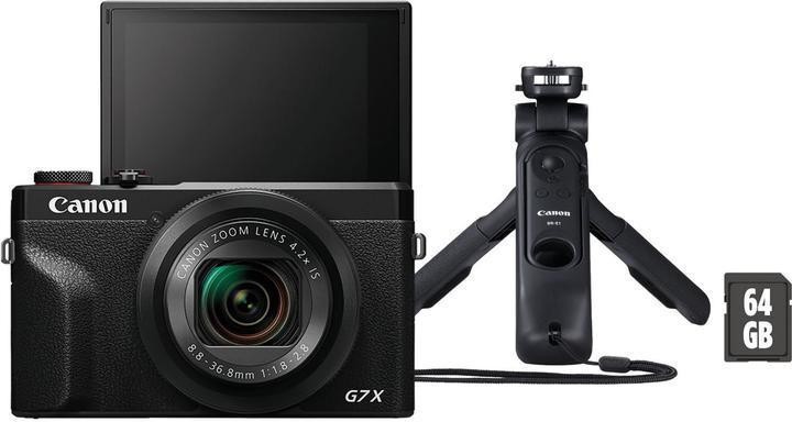 Компактний фотоапарат Canon PowerShot G7 X Mark III Black VLogger Kit (3637C029)