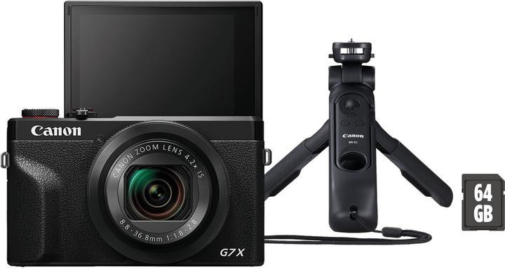 Компактний фотоапарат Canon PowerShot G7 X Mark III Black VLogger Kit (3637C029)  Фото №0