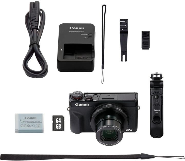Компактний фотоапарат Canon PowerShot G7 X Mark III Black VLogger Kit (3637C029)  Фото №9