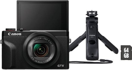 Компактний фотоапарат Canon PowerShot G7 X Mark III Black VLogger Kit (3637C029)