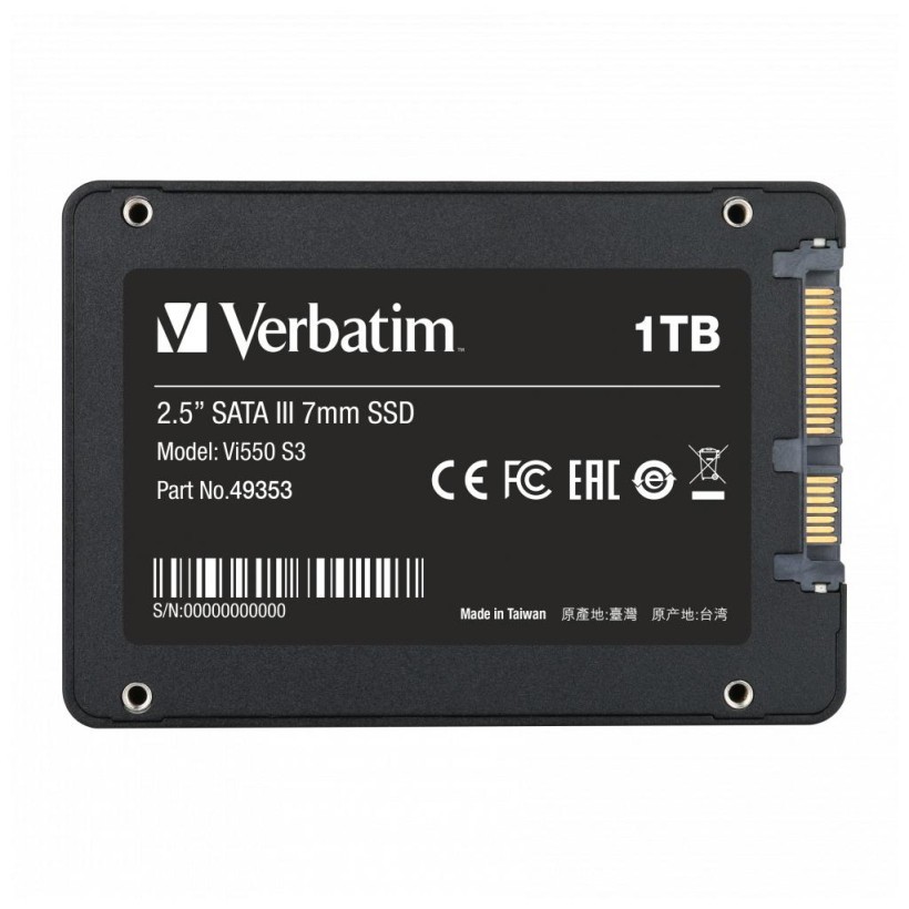 SSD накопитель Verbatim Vi550 S3 1 TB (49353)  Фото №3