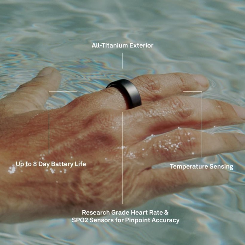 Смарт-кільце Oura Ring 4 Black  Фото №1