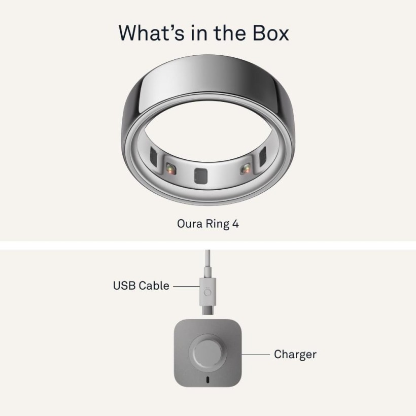 Смарт-кільце Oura Ring 4 Black  Фото №2