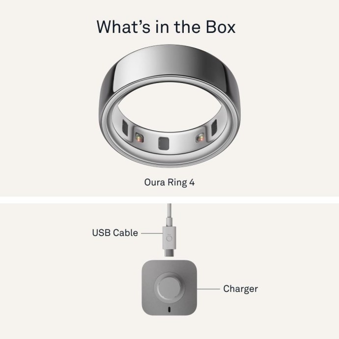 Смарт-кільце Oura Ring 4 Black  Фото №2