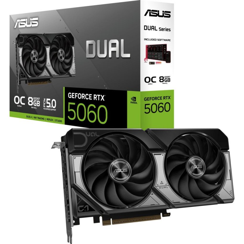 Відеокарта ASUS GeForce RTX5060 8Gb DUAL OC (DUAL-RTX5060-O8G)  Фото №6
