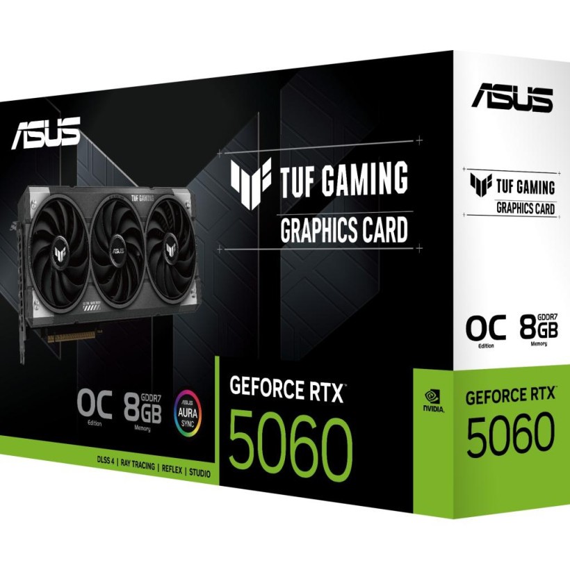 Відеокарта ASUS GeForce RTX5060 8Gb TUF GAMING OC (TUF-RTX5060-O8G-GAMING) (UA)  Фото №7
